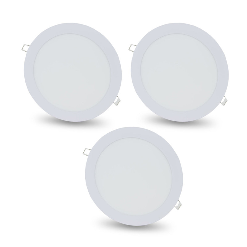 Купити Комплект із 3-х світильників світлодіодних LIGHTWELL LW-R-RCD-12 12 W коло, вбудований. Системи безпеки для дому та офісу. Магазин RG-Group. Системи відеонагляду та охоронні сигналізації. Продаж та послуги встановлення