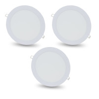 Купити Комплект із 3-х світильників світлодіодних LIGHTWELL LW-R-RCD-18 18 W коло, вбудований. Системи безпеки для дому та офісу. Магазин RG-Group. Системи відеонагляду та охоронні сигналізації. Продаж та послуги встановлення