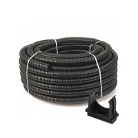 Купити Комплект: гофротруба 220 TM Professional D 32 мм (25 м) чорний + кліпси для гофри 32 мм (50 шт/уп) чорна. Системи безпеки для дому та офісу. Магазин RG-Group. Системи відеонагляду та охоронні сигналізації. Продаж та послуги встановлення