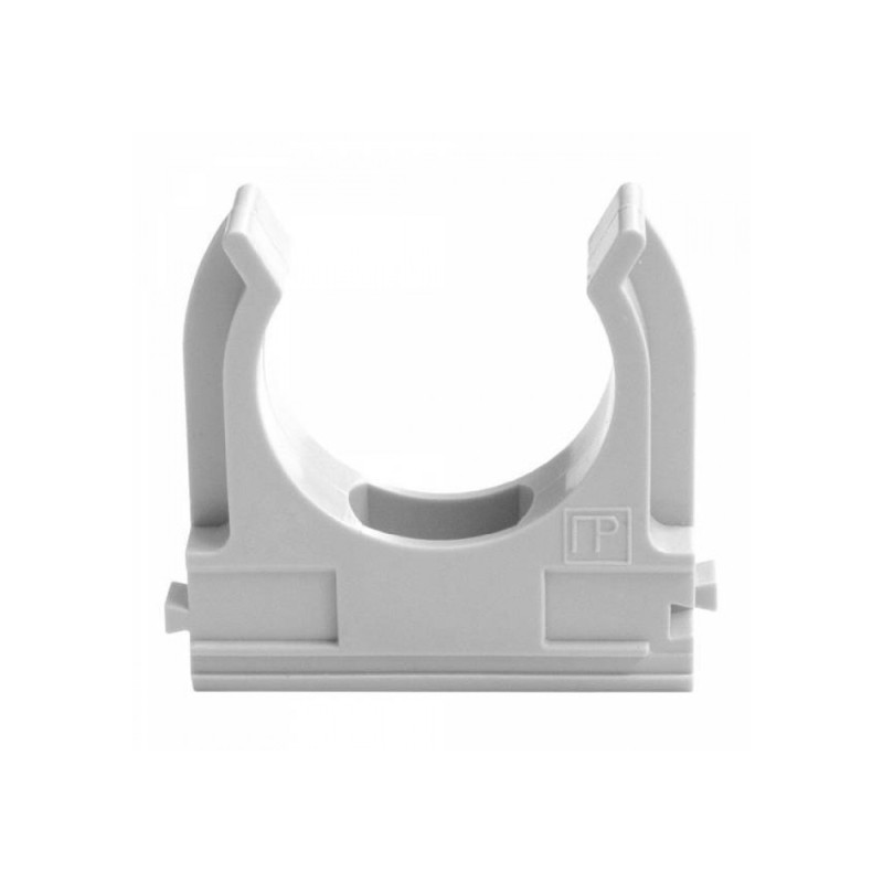 Комплект: гофротруба 220 TM Standart D 25 мм (50 м) сіра + кліпси для гофри 25 мм (50 шт/уп) сіра
