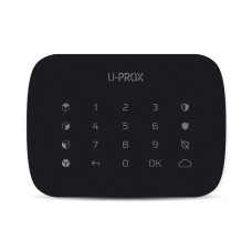 Купити Бездротова сенсорна клавіатура U-Prox Keypad G4 Black для чотирьох груп. Системи безпеки для дому та офісу. Магазин RG-Group. Системи відеонагляду та охоронні сигналізації. Продаж та послуги встановлення