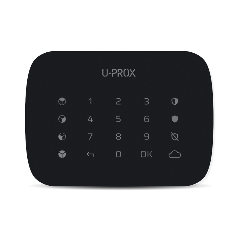 Купити Бездротова сенсорна клавіатура U-Prox Keypad G4 Black для чотирьох груп. Системи безпеки для дому та офісу. Магазин RG-Group. Системи відеонагляду та охоронні сигналізації. Продаж та послуги встановлення