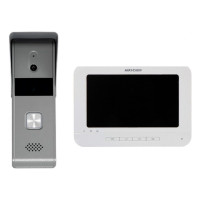 Купити Комплект відеомофона Hikvision DS-KIS203T: відеодомофон 7" і відеопанель. Системи безпеки для дому та офісу. Магазин RG-Group. Системи відеонагляду та охоронні сигналізації. Продаж та послуги встановлення