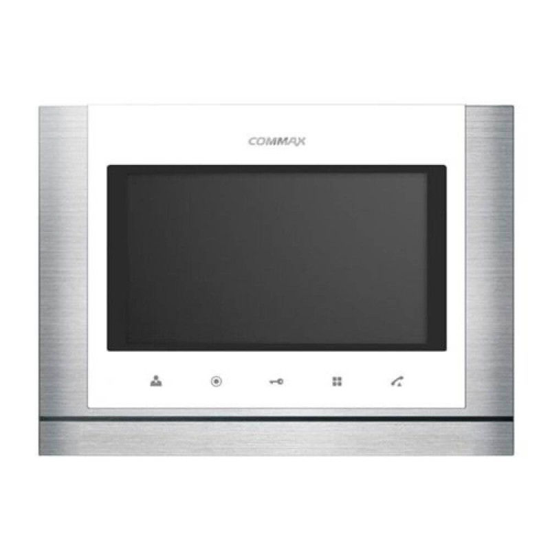 Купити Відеодомофон 7" Commax СDV-70M white+silver. Системи безпеки для дому та офісу. Магазин RG-Group. Системи відеонагляду та охоронні сигналізації. Продаж та послуги встановлення