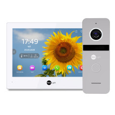 Купити Комплект Neolight ALPHA Hybrid HD KIT Silver: гібридний відеодомофон 8" з Wi-Fi та 2 Мп відеопанель. Системи безпеки для дому та офісу. Магазин RG-Group. Системи відеонагляду та охоронні сигналізації. Продаж та послуги встановлення