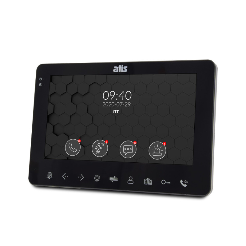 Комплект відеодомофона ATIS AD-780MB Kit box: відеодомофон 7" з детектором руху і відеопанель