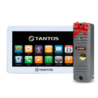 Купити Відеодомофон Tantos Neo GSM 7" (White) + Відеопанель BCOM BT-305HR Silver. Системи безпеки для дому та офісу. Магазин RG-Group. Системи відеонагляду та охоронні сигналізації. Продаж та послуги встановлення