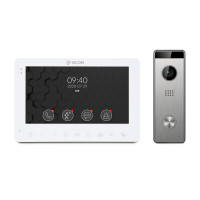 Купити Комплект відеодомофон BCOM BD-780FHD White + відеопанель Tantos Triniti FHD. Системи безпеки для дому та офісу. Магазин RG-Group. Системи відеонагляду та охоронні сигналізації. Продаж та послуги встановлення