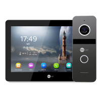 Купити Комплект Neolight MEZZO Hybrid IP KIT B/Graphite: гібридний відеодомофон 10.1" з Wi-Fi, 2 Мп відеопанель та PoE адаптер для панелі виклику. Системи безпеки для дому та офісу. Магазин RG-Group. Системи відеонагляду та охоронні сигналізації. Продаж та послуги встановлення