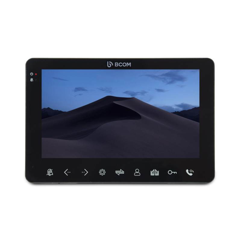 Комплект відеодомофона BCOM BD-780FHD Black Kit: відеодомофон 7" і відеопанель