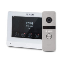 Купити Комплект Wi-Fi відеодомофонa 7" BCOM BD-760FHD/T White з підтримкою Tuya Smart + BT-400FHD Silver. Системи безпеки для дому та офісу. Магазин RG-Group. Системи відеонагляду та охоронні сигналізації. Продаж та послуги встановлення