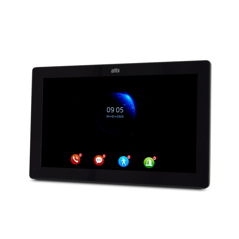 Комплект відеодомофона ATIS AD-1070FHD Black + AT-400HD Silver