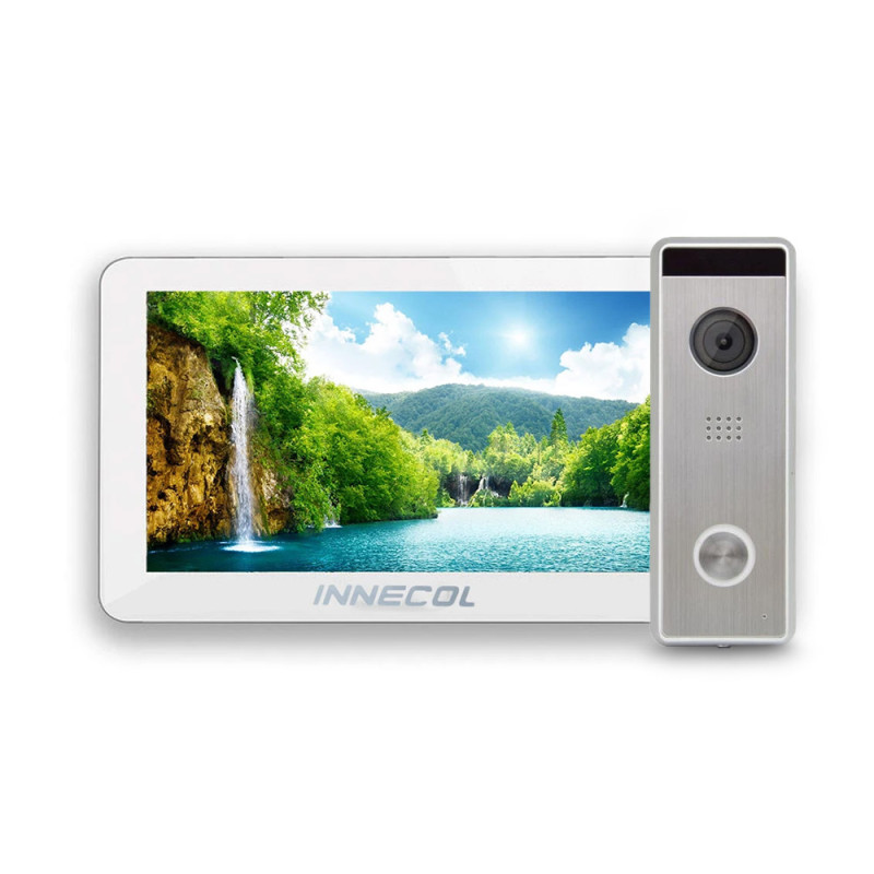 Купити Комплект відеодомофону 7" INNECOL Amelie HD (White) + Tantos Triniti HD. Системи безпеки для дому та офісу. Магазин RG-Group. Системи відеонагляду та охоронні сигналізації. Продаж та послуги встановлення