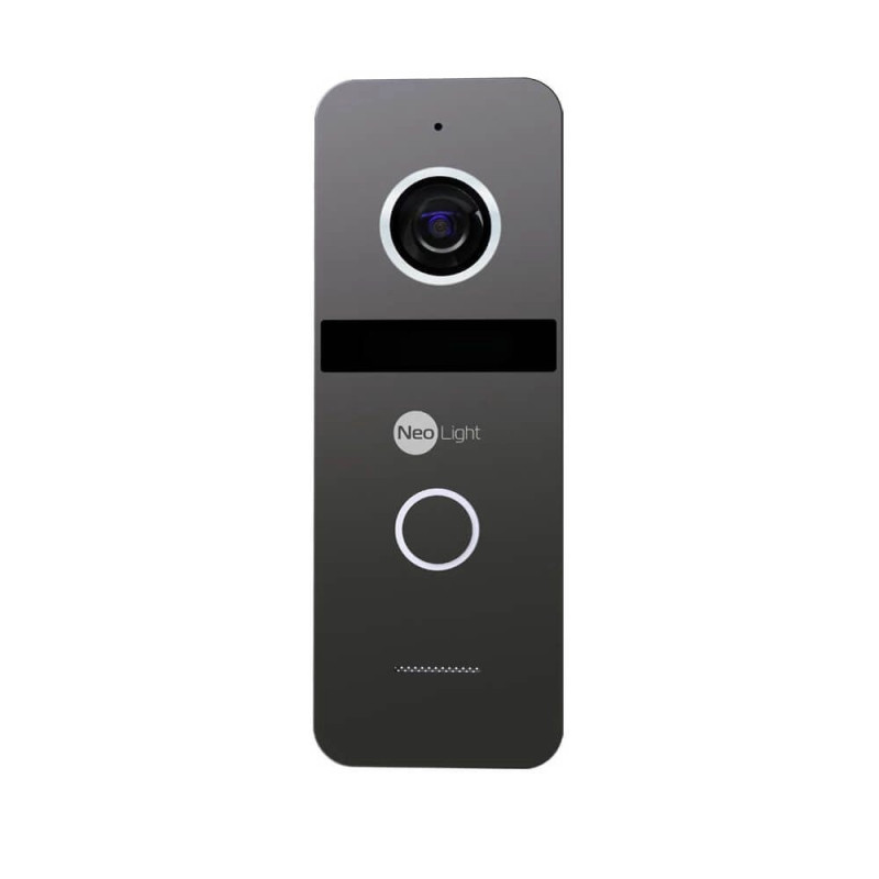 Комплект відеодомофона Neolight NeoKIT HD WF Graphite: відеодомофон 7" з Wi-Fi з детектором руху та 2 Мп відеопанель