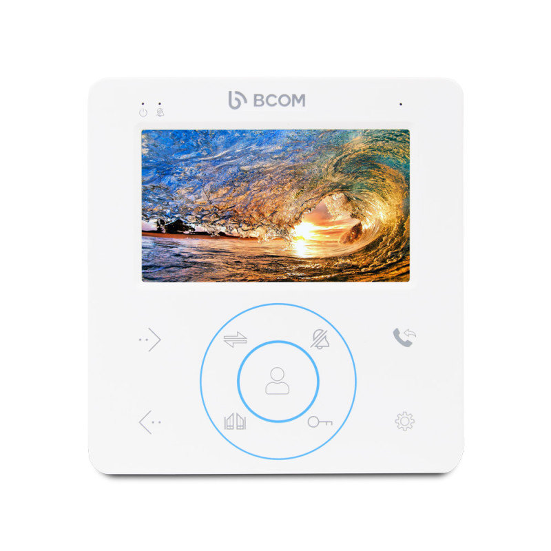 Купити Відеодомофон BCOM BD-480 White. Системи безпеки для дому та офісу. Магазин RG-Group. Системи відеонагляду та охоронні сигналізації. Продаж та послуги встановлення