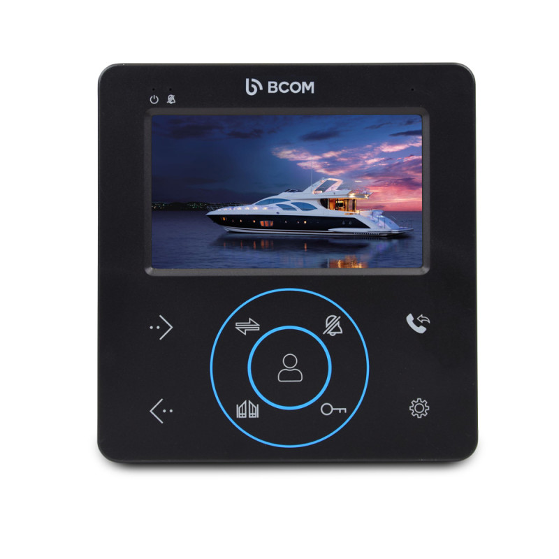 Купити Відеодомофон 4" BCOM BD-480 Black. Системи безпеки для дому та офісу. Магазин RG-Group. Системи відеонагляду та охоронні сигналізації. Продаж та послуги встановлення