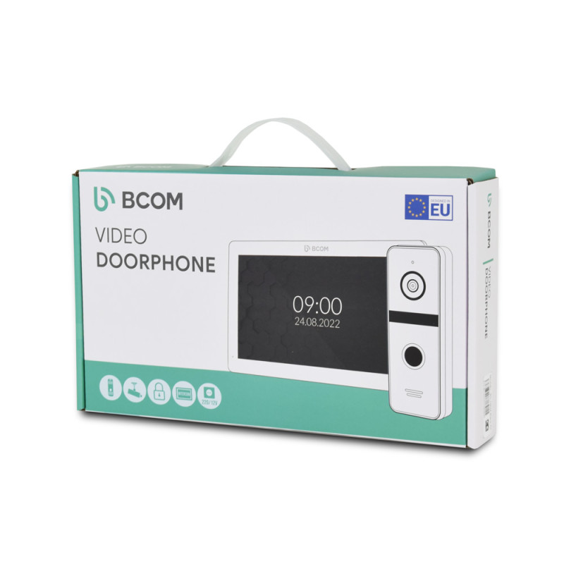 Комплект відеодомофона BCOM BD-780 Black Kit: відеодомофон 7" і відеопанель