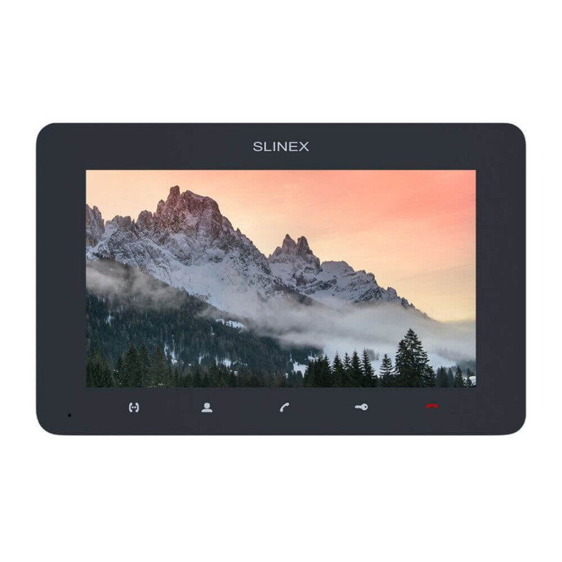 Купити Відеодомофон 7" Slinex SM-07MHD dark grey з детектором руху і записом відео. Системи безпеки для дому та офісу. Магазин RG-Group. Системи відеонагляду та охоронні сигналізації. Продаж та послуги встановлення