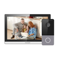 Купити Комплект відеодомофона Hikvision DS-KH6350-TE1 + DS-KV6103-PE1(C). Системи безпеки для дому та офісу. Магазин RG-Group. Системи відеонагляду та охоронні сигналізації. Продаж та послуги встановлення