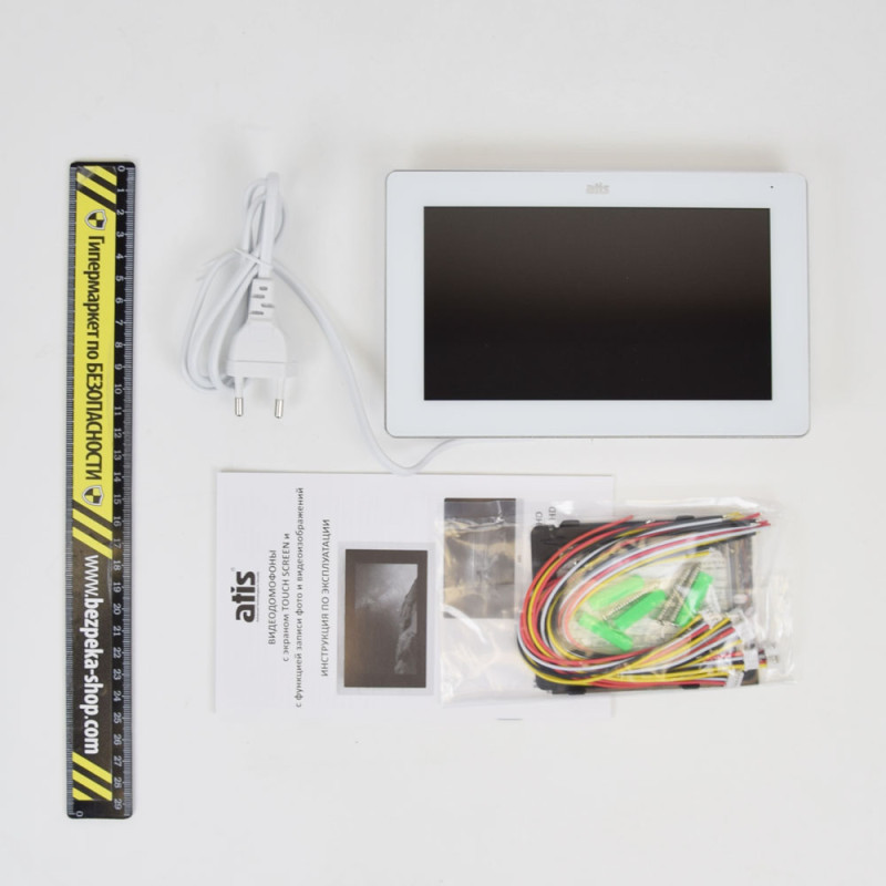 Комплект відеодомофона ATIS AD-770FHD/T-W Kit box: відеодомофон 7" з детектором руху і підтримкою Tuya Smart і відеопанель
