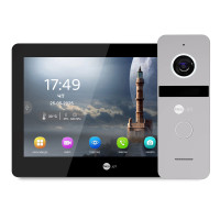 Купити Комплект Neolight MEZZO Hybrid HD KIT B/Silver: гібридний відеодомофон 10.1" з Wi-Fi та 2 Мп відеопанель. Системи безпеки для дому та офісу. Магазин RG-Group. Системи відеонагляду та охоронні сигналізації. Продаж та послуги встановлення