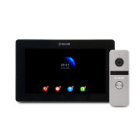 Купити Комплект відеодомофона BCOM BT-400FHD Silver+BCOM BD-770FHD/T Black. Системи безпеки для дому та офісу. Магазин RG-Group. Системи відеонагляду та охоронні сигналізації. Продаж та послуги встановлення