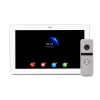 Купити Комплект відеодомофона ATIS AD-1070FHD White + AT-400FHD Silver. Системи безпеки для дому та офісу. Магазин RG-Group. Системи відеонагляду та охоронні сигналізації. Продаж та послуги встановлення