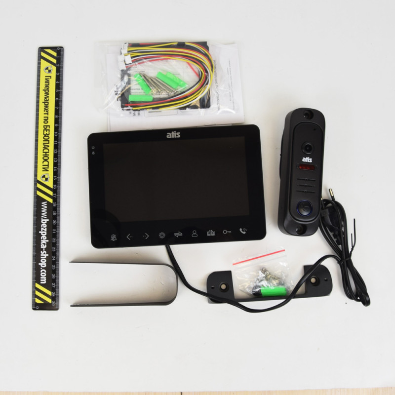 Комплект відеодомофона ATIS AD-780 B Kit box: відеодомофон 7" і відеопанель