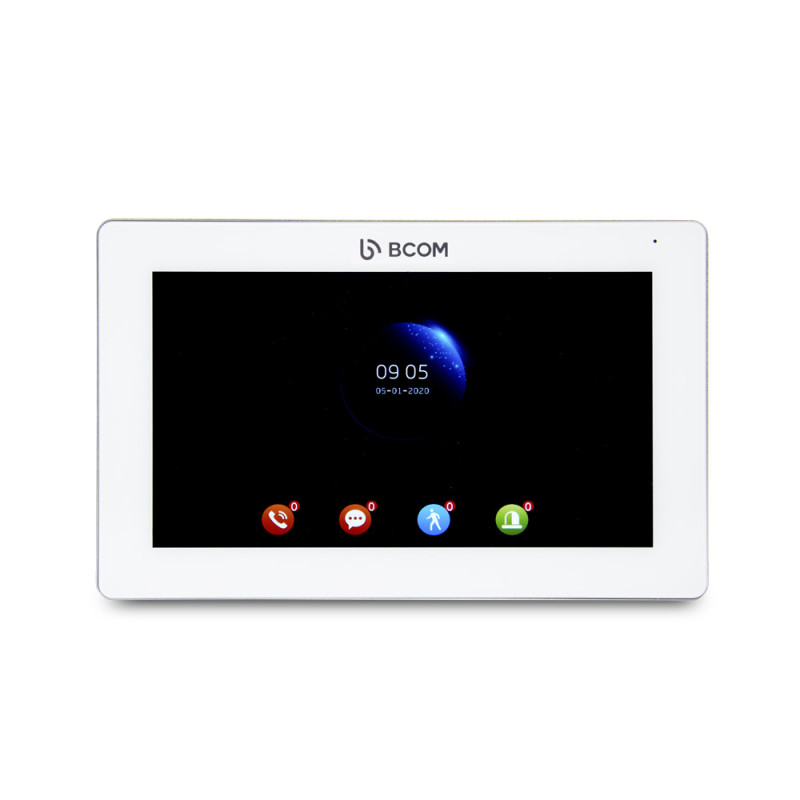 Купити Wi-Fi відеодомофон 7" BCOM BD-770FHD/T White з підтримкою Tuya Smart. Системи безпеки для дому та офісу. Магазин RG-Group. Системи відеонагляду та охоронні сигналізації. Продаж та послуги встановлення