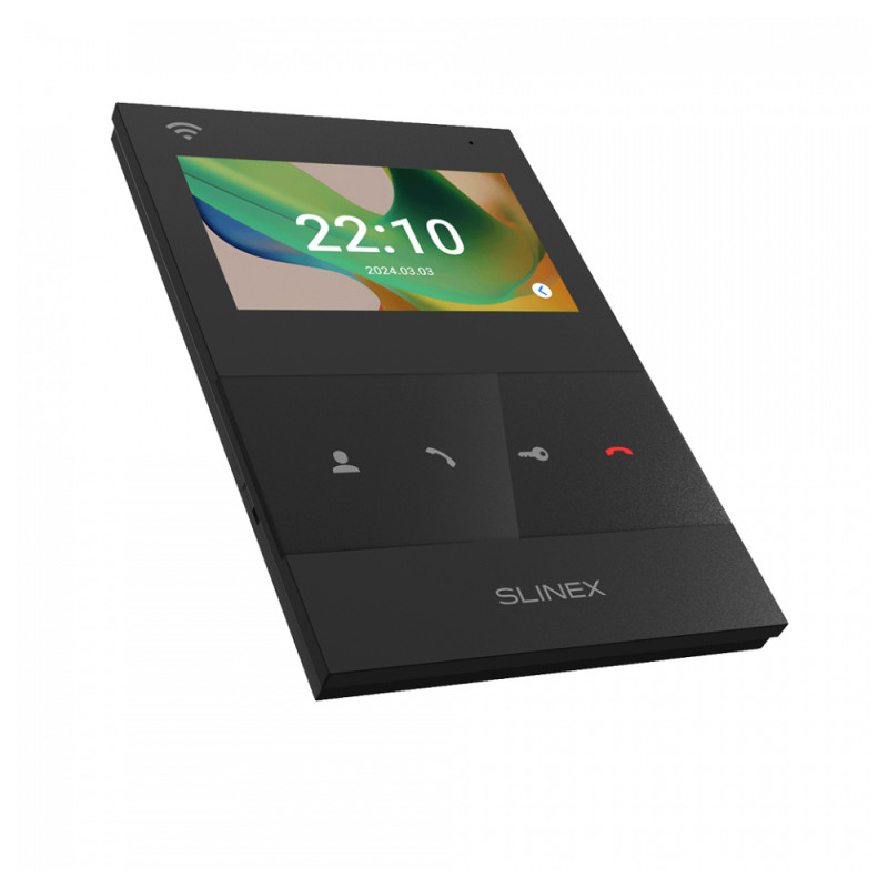 Відеодомофон Slinex SQ-04N Cloud black з Wi-Fi, детектором руху і записом відео