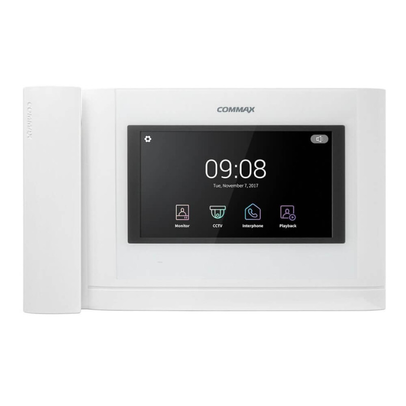 Купити Відеодомофон 7" Commax CDV-704MHA з детектором руху і записом відео. Системи безпеки для дому та офісу. Магазин RG-Group. Системи відеонагляду та охоронні сигналізації. Продаж та послуги встановлення