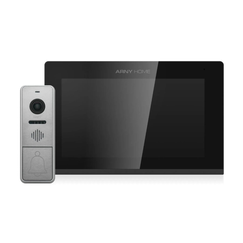Купити Відеодомофон Arny AVD-7143 (2Mpx) TFT black+silver. Системи безпеки для дому та офісу. Магазин RG-Group. Системи відеонагляду та охоронні сигналізації. Продаж та послуги встановлення