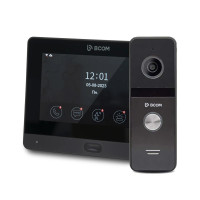 Купити Комплект Wi-Fi відеодомофонa 7" BCOM BD-760FHD/T Black з підтримкою Tuya Smart + BT-400FHD Black. Системи безпеки для дому та офісу. Магазин RG-Group. Системи відеонагляду та охоронні сигналізації. Продаж та послуги встановлення
