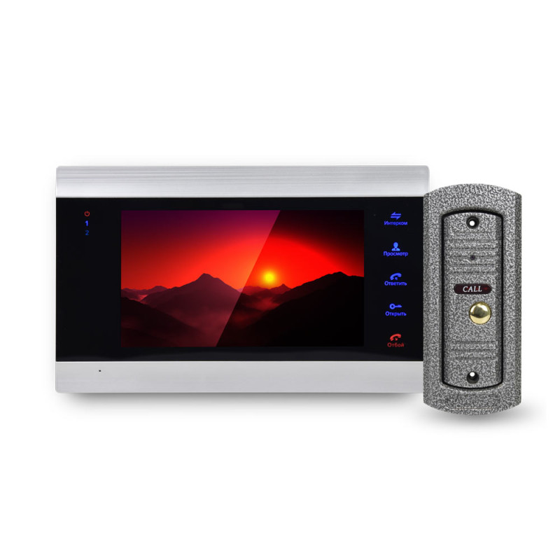 Купити Комплект відеодомофону JT1200 Kit: відеодомофон 7", відеопанель, карта пам'яті 32 ГБ у комплекті. Системи безпеки для дому та офісу. Магазин RG-Group. Системи відеонагляду та охоронні сигналізації. Продаж та послуги встановлення