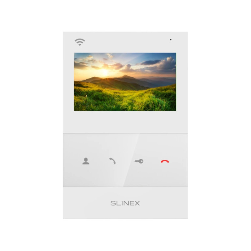 Купити Відеодомофон Slinex SQ-04N Cloud white з Wi-Fi, детектором руху і записом відео. Системи безпеки для дому та офісу. Магазин RG-Group. Системи відеонагляду та охоронні сигналізації. Продаж та послуги встановлення