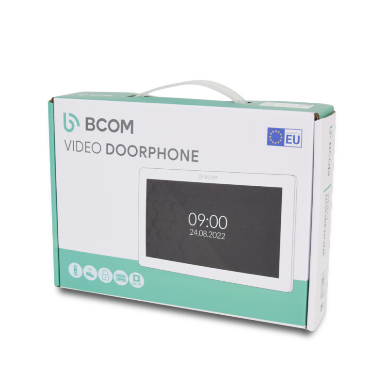 Відеодомофон 7" BCOM BD-770FHD White + Відеопанель Tantos Triniti FHD