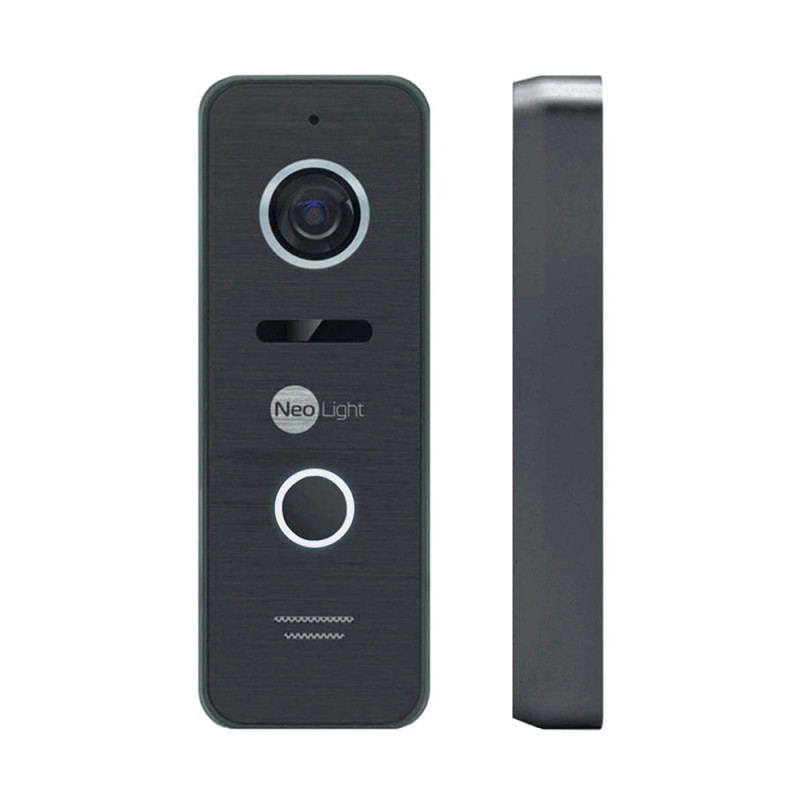 Комплект відеодомофона Neolight NeoKIT HD Pro WF B/Black: відеодомофон 7" з Wi-Fi з детектором руху і 2 Мп відеопанель