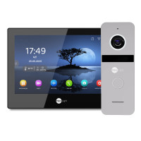 Купити Комплект Neolight ALPHA Hybrid HD KIT B/Silver: гібридний відеодомофон 8" з Wi-Fi та 2 Мп відеопанель. Системи безпеки для дому та офісу. Магазин RG-Group. Системи відеонагляду та охоронні сигналізації. Продаж та послуги встановлення