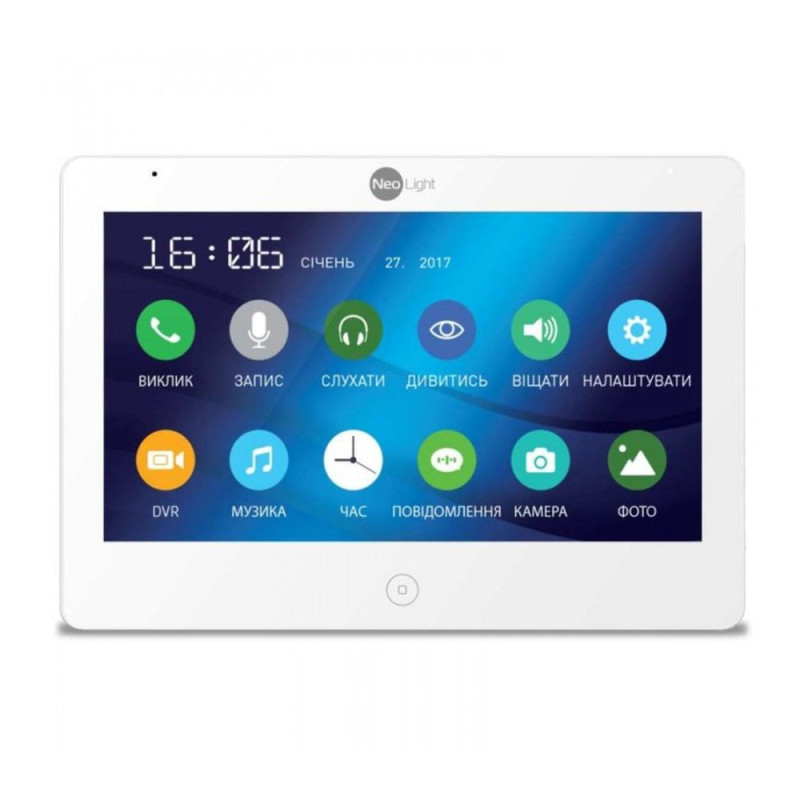 Купити Відеодомофон 10" NeoLight MEZZO HD з детектором руху і записом відео. Системи безпеки для дому та офісу. Магазин RG-Group. Системи відеонагляду та охоронні сигналізації. Продаж та послуги встановлення