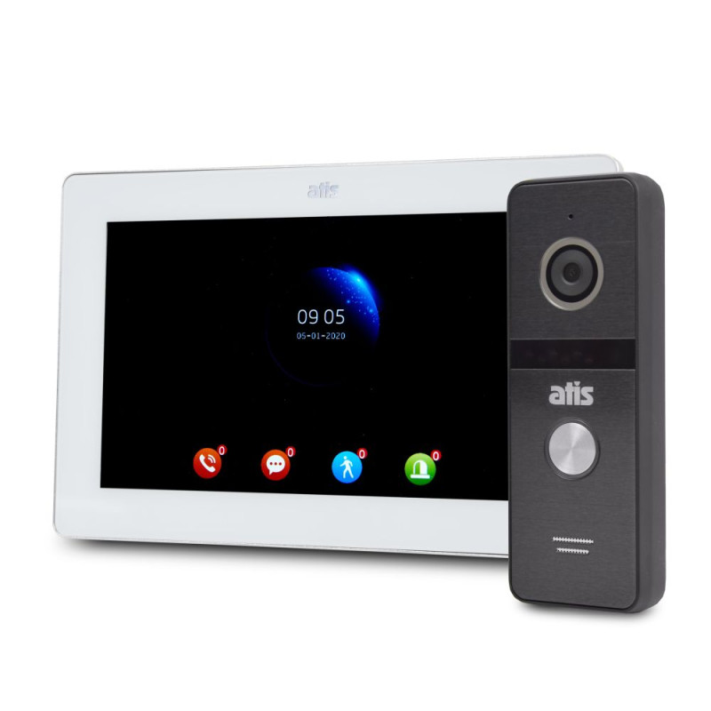 Купити Комплект відеодомофона ATIS AD-770FHD White + AT-400FHD Black. Системи безпеки для дому та офісу. Магазин RG-Group. Системи відеонагляду та охоронні сигналізації. Продаж та послуги встановлення