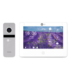 Купити Комплект відеодомофона Neolight NeoKIT HD Pro Silver: відеодомофон 7" з детектором руху і 2 Мп відеопанель. Системи безпеки для дому та офісу. Магазин RG-Group. Системи відеонагляду та охоронні сигналізації. Продаж та послуги встановлення