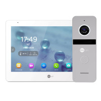 Купити Комплект Neolight MEZZO Hybrid HD KIT Silver: гібридний відеодомофон 10.1" з Wi-Fi та 2 Мп відеопанель. Системи безпеки для дому та офісу. Магазин RG-Group. Системи відеонагляду та охоронні сигналізації. Продаж та послуги встановлення
