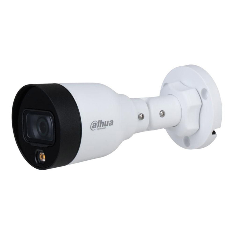 Купити IP-відеокамера 2 Мп Dahua FullColor DH-IPC-HFW1239S1-LED-S5 для системи відеоспостереження. Системи безпеки для дому та офісу. Магазин RG-Group. Системи відеонагляду та охоронні сигналізації. Продаж та послуги встановлення