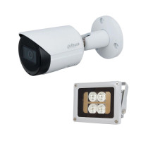 Купити Комплект: IP-відеокамера 2 Мп Dahua DH-IPC-HFW2230SP-S-S2 (2.8 мм) + ІЧ-прожектор Lightwell LW4-40IR60-12. Системи безпеки для дому та офісу. Магазин RG-Group. Системи відеонагляду та охоронні сигналізації. Продаж та послуги встановлення