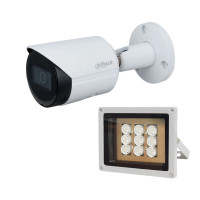 Купити Комплект: IP-відеокамера 2 Мп Dahua DH-IPC-HFW2230SP-S-S2 (2.8 мм) + ІЧ-прожектор Lightwell LW9-100IR45-220. Системи безпеки для дому та офісу. Магазин RG-Group. Системи відеонагляду та охоронні сигналізації. Продаж та послуги встановлення
