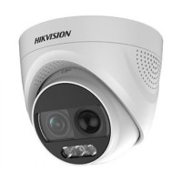 Купити HD-TVI відеокамера 2 Мп Hikvision DS-2CE72DFT-PIRXOF (3.6 мм) ColorVu з PIR датчиком і сиреною для системи відеоспостереження. Системи безпеки для дому та офісу. Магазин RG-Group. Системи відеонагляду та охоронні сигналізації. Продаж та послуги встановлення