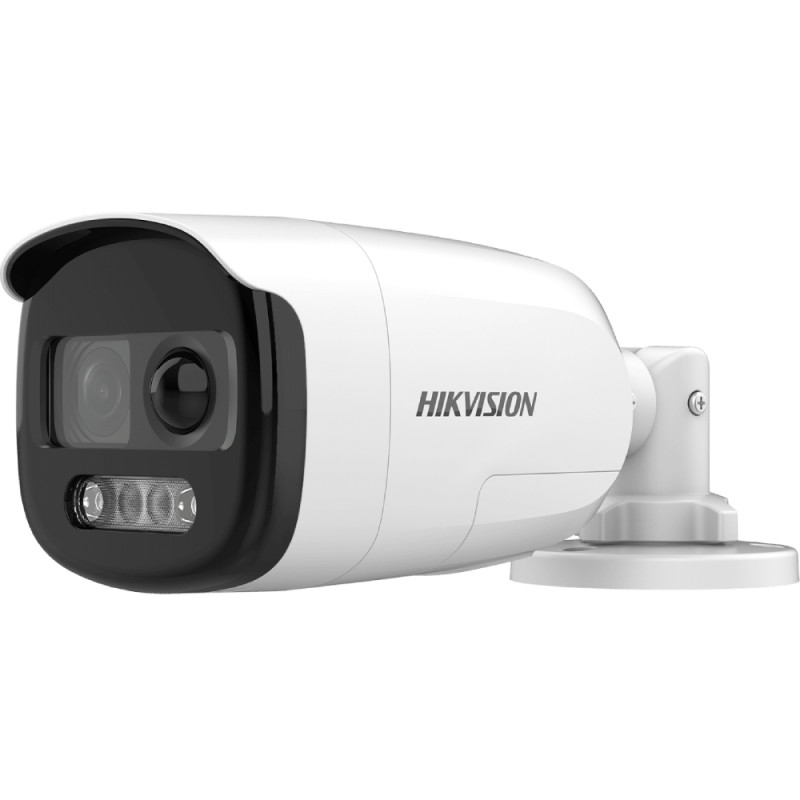 Купити HD-TVI відеокамера 2 Мп Hikvision DS-2CE12DFT-PIRXOF (3.6 мм) ColorVu з PIR датчиком і сиреною для системи відеоспостереження. Системи безпеки для дому та офісу. Магазин RG-Group. Системи відеонагляду та охоронні сигналізації. Продаж та послуги встановлення
