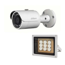 Комплект: IP-відеокамера 4 Мп Dahua DH-IPC-HFW1431SP-S4 (2.8 мм) + ІЧ-прожектор Lightwell LW9-100IR45-220