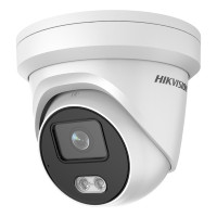 Купити IP-відеокамера 2 Мп Hikvision DS-2CD2327G2-LU (4 мм) ColorVu з вбудованим мікрофоном для системи відеонагляду. Системи безпеки для дому та офісу. Магазин RG-Group. Системи відеонагляду та охоронні сигналізації. Продаж та послуги встановлення
