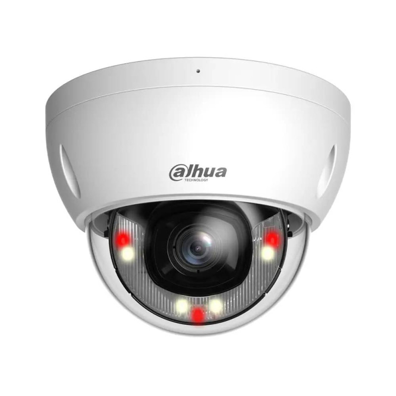 Купити IP-відеокамера 4 Мп Dahua DH-IPC-HDBW2449E-S-IL (2.8 мм) з подвійним підсвічуванням та мікрофоном для системи відеонагляду. Системи безпеки для дому та офісу. Магазин RG-Group. Системи відеонагляду та охоронні сигналізації. Продаж та послуги встановлення